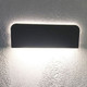 Dark Grey Outdoor Wall Light Curved Rectangular 3000K 670lm 80mm 10W Dark Grey Outdoor Wall Light Curved Rectangular 3000K 670lm 80mm 10W